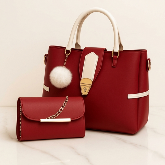 DuoChic Shoulder Bags – Soft Leather 2-Pack