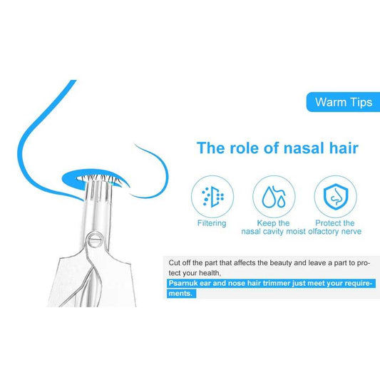 Hair Trimmer for Men Nose Tondeuse Stainless Steel Manual Suitable For Nose Hair Trimmer Washable Portable