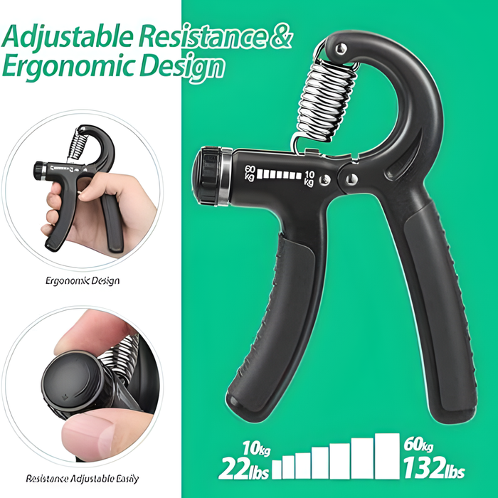 Adjustable Grip Strengthener with Counter