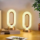 3D Oval Crystal Table Lamp Office USB Charging Night Light for Bedroom Living Room Party Decoration Creative Lamp