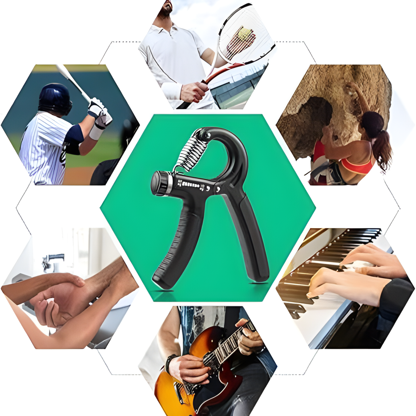 Adjustable Grip Strengthener with Counter