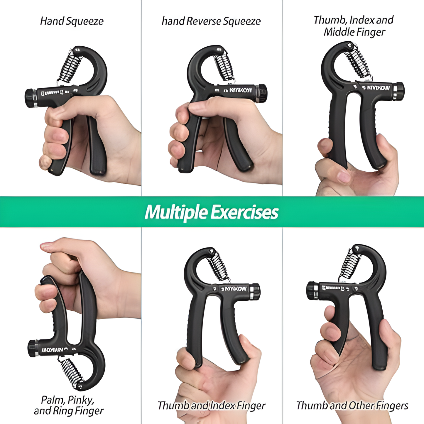 Adjustable Grip Strengthener with Counter