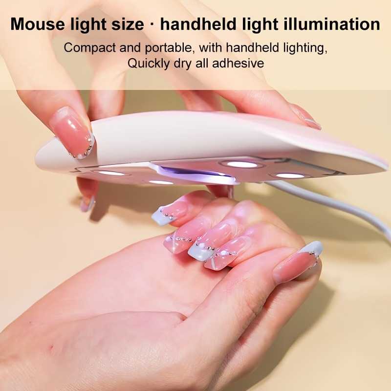 SUN Mini UV/LED Nail Lamp – 6W Portable Nail Dryer for Gel Polish