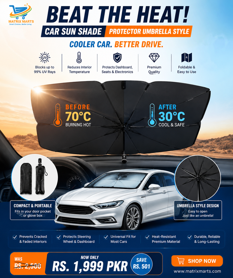 Car Sun Shade Protector Umbrella Style