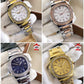 Men's Classic Multi-Color Stainless Steel Chain Watch