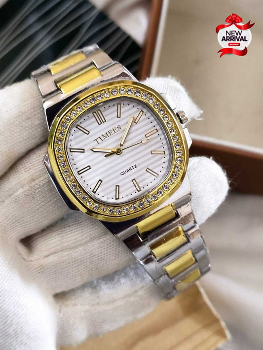 Men's Classic Multi-Color Stainless Steel Chain Watch